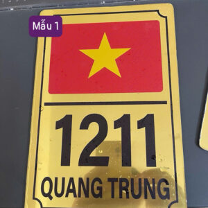 Biển Số Nhà Alu Mạ Vàng