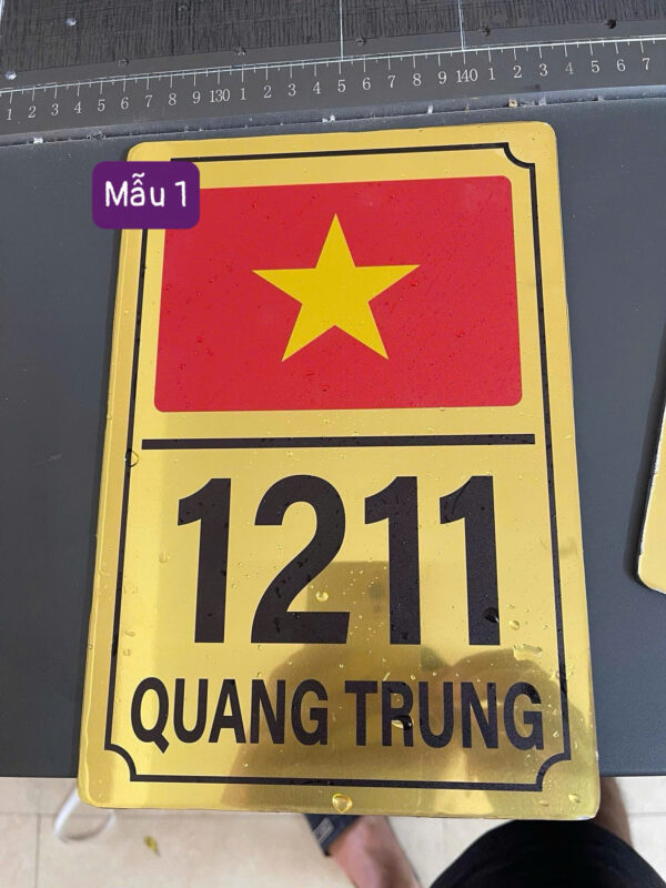 Biển Số Nhà Alu Mạ Vàng
