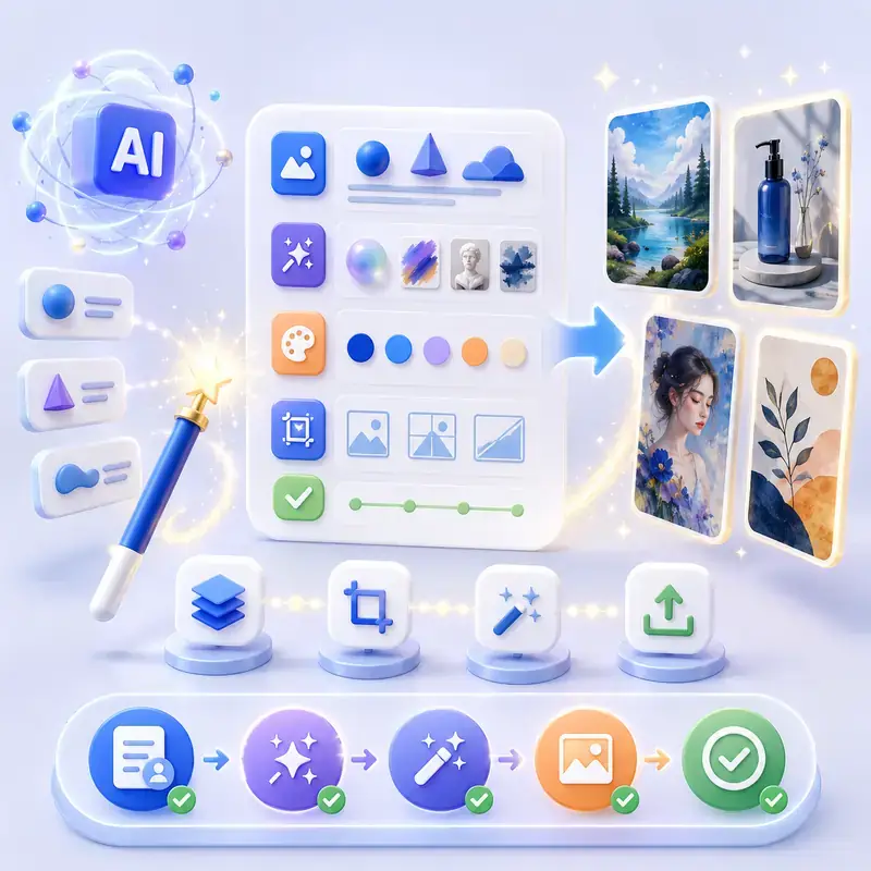Minh họa công việc tạo và chỉnh sửa hình ảnh bằng AI
